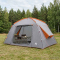 vidaXL Namiot domek Szary i pomarańczowy 300 x 210 x 156 cm Poliester