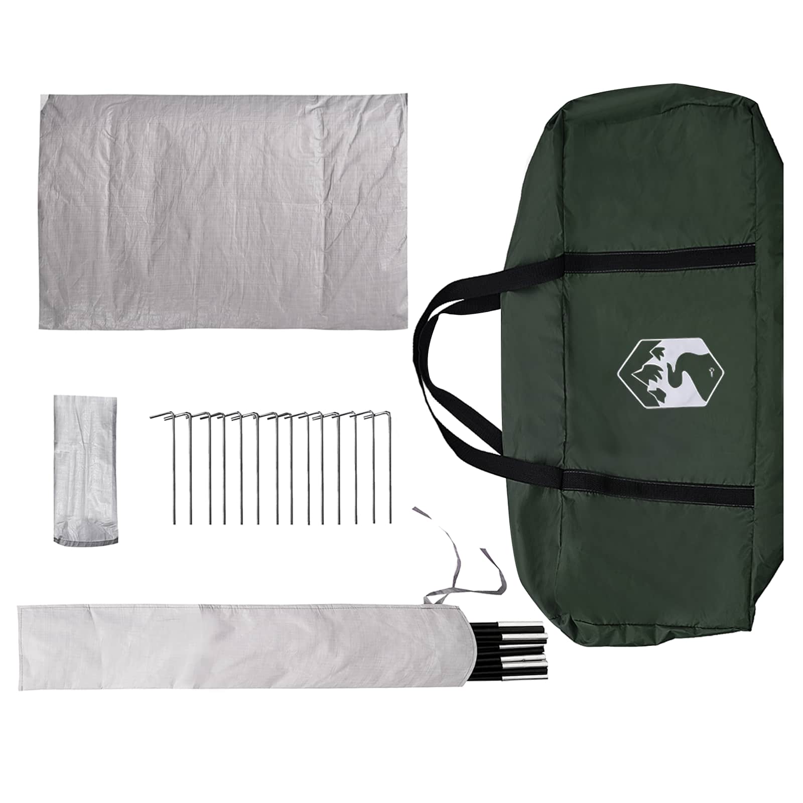 vidaXL Namiot domek Zielony wojskowy 300 x 210 x 156 cm Poliester