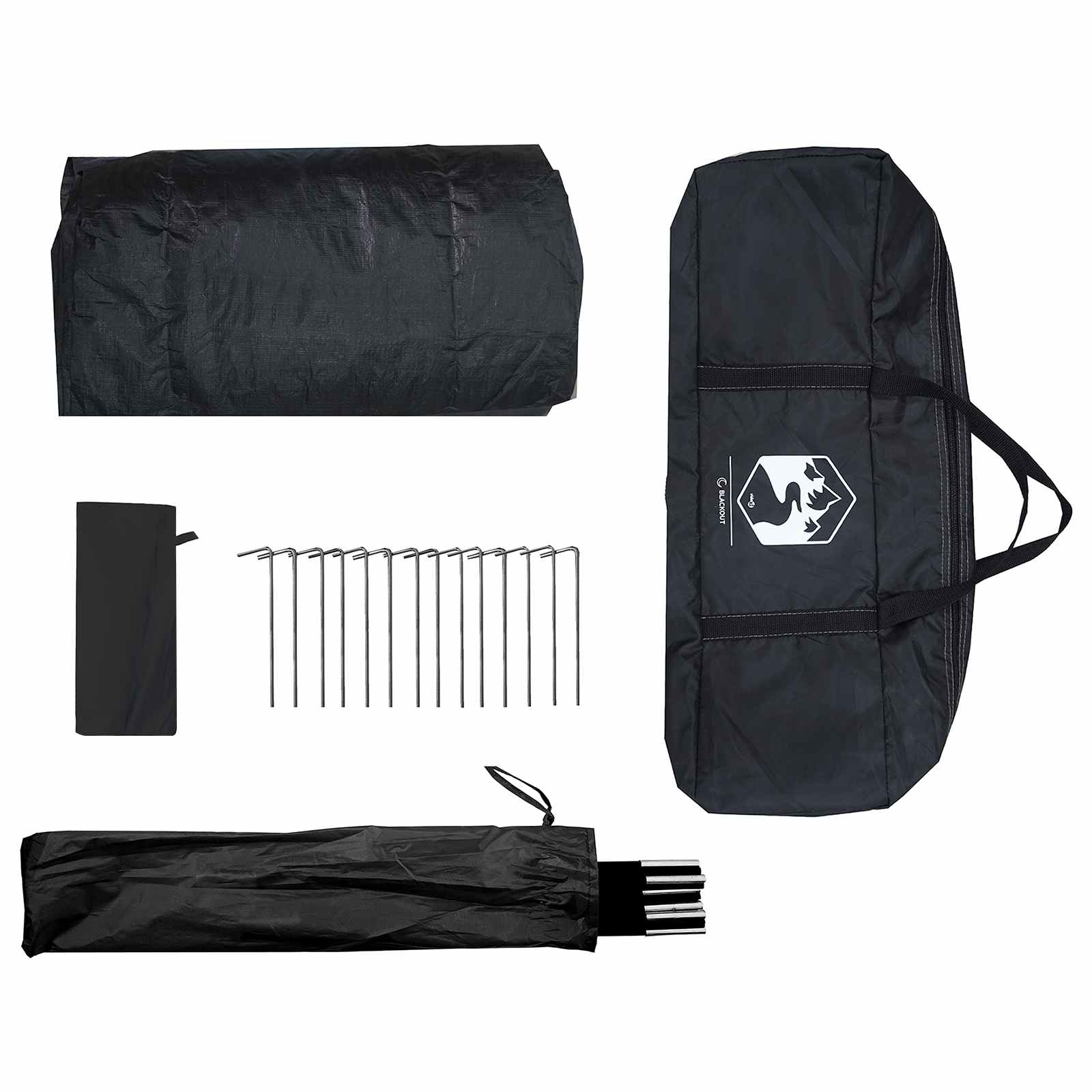 vidaXL Namiot domek Biały Blackout 300 x 210 x 156 cm Poliester