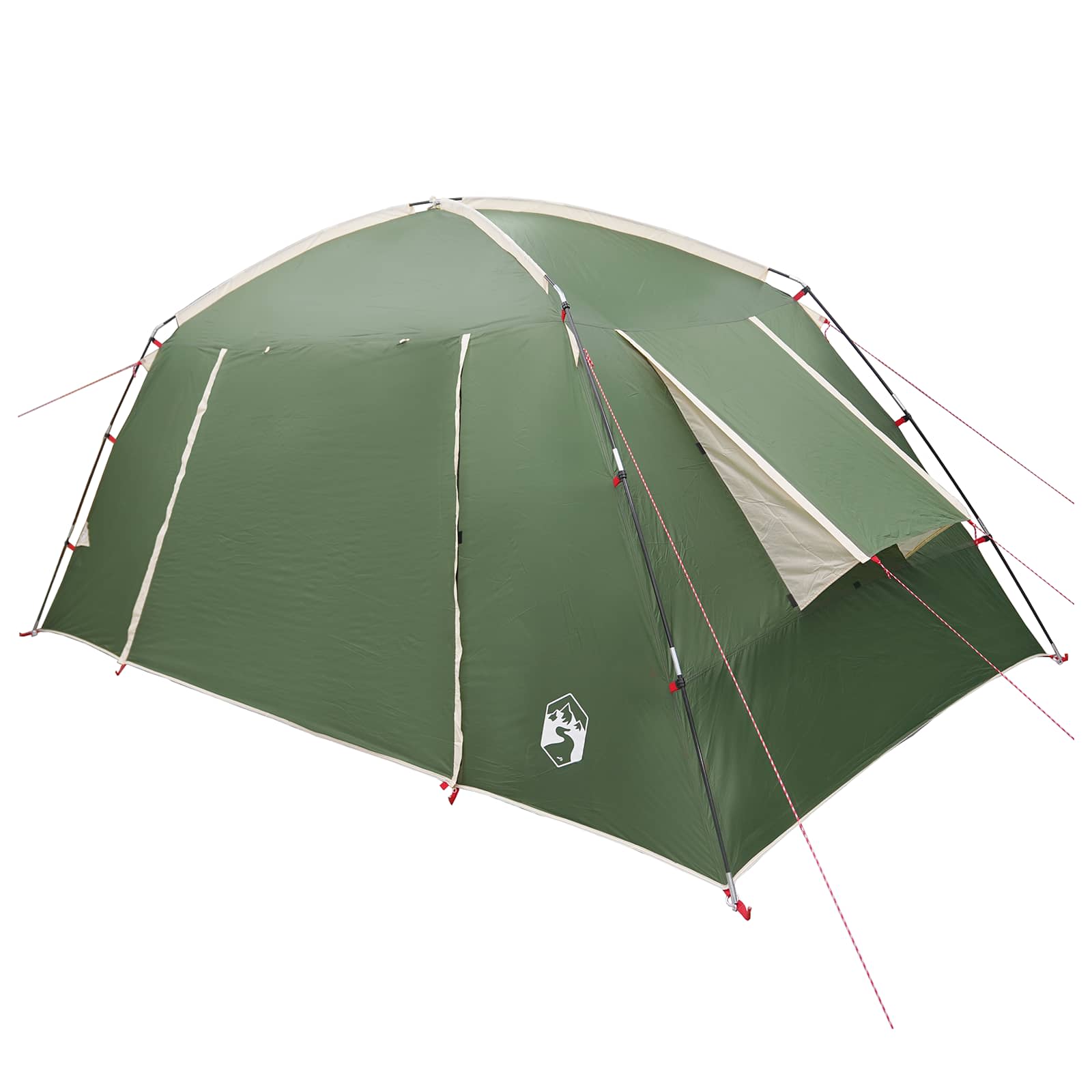 vidaXL Namiot domek z dachem zielony 400 x 210 x 180 cm Poliester