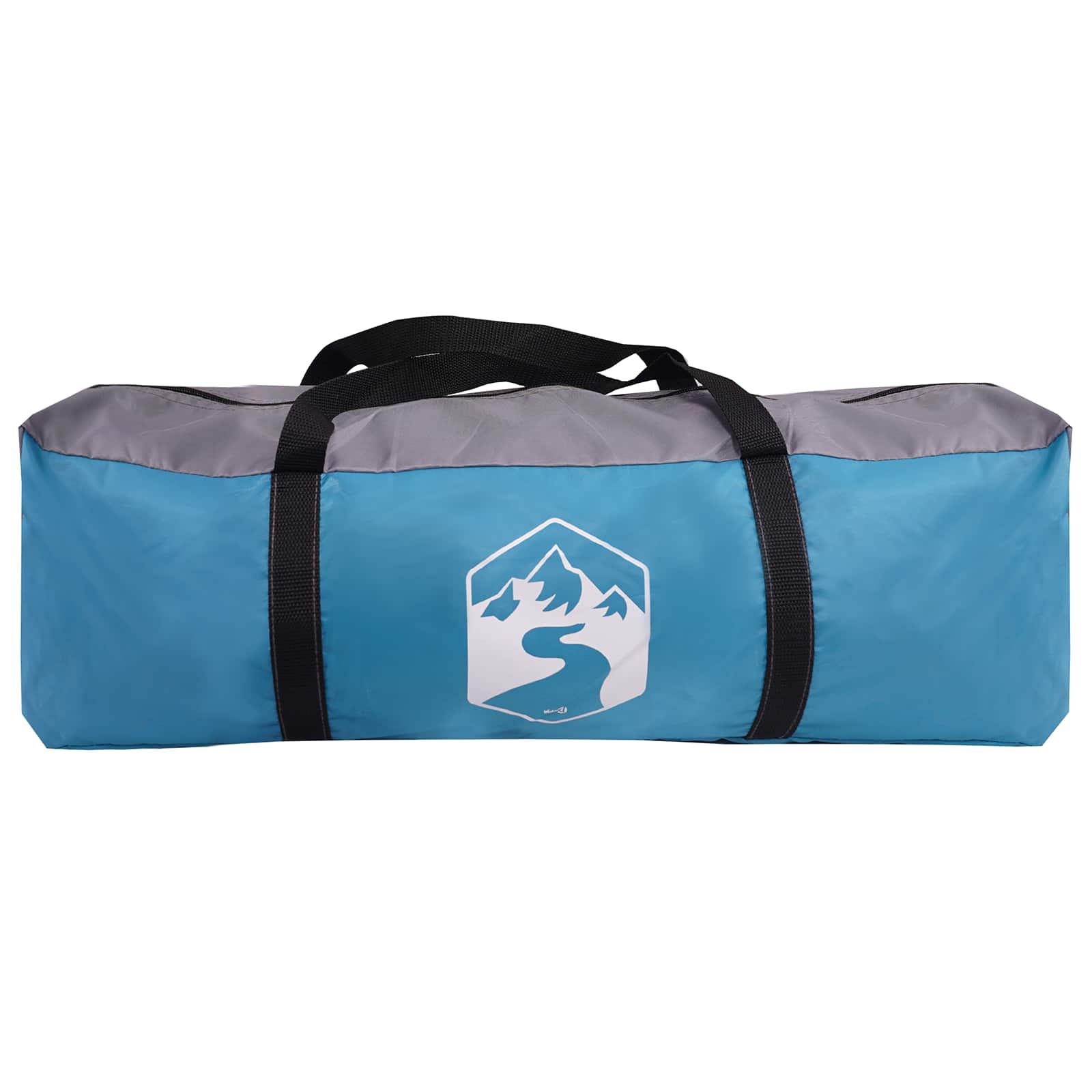 vidaXL Namiot domek z dachem niebieski 400 x 210 x 180 cm Poliester
