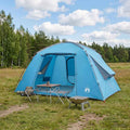 vidaXL Namiot domek z dachem niebieski 400 x 210 x 180 cm Poliester