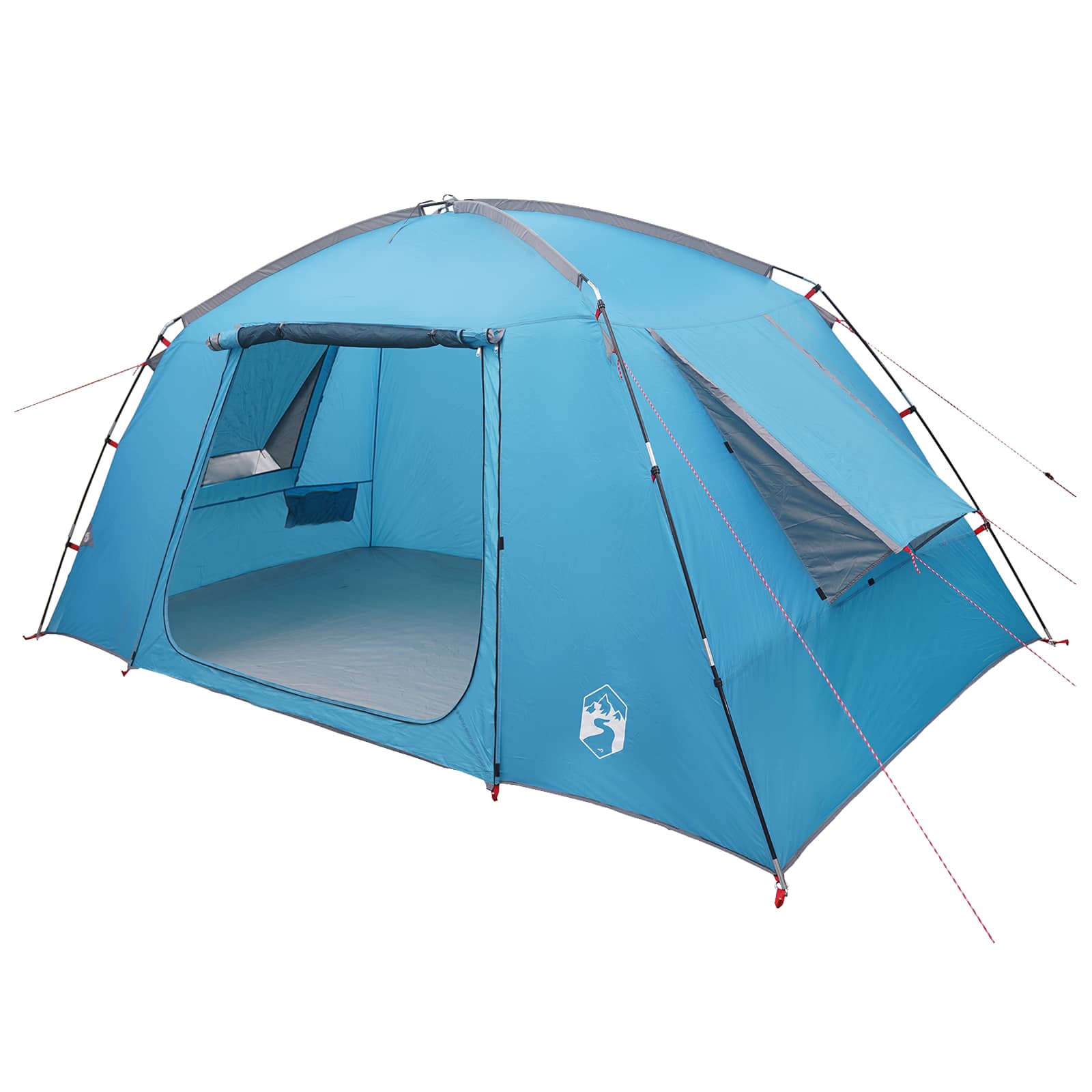 vidaXL Namiot domek z dachem niebieski 400 x 210 x 180 cm Poliester