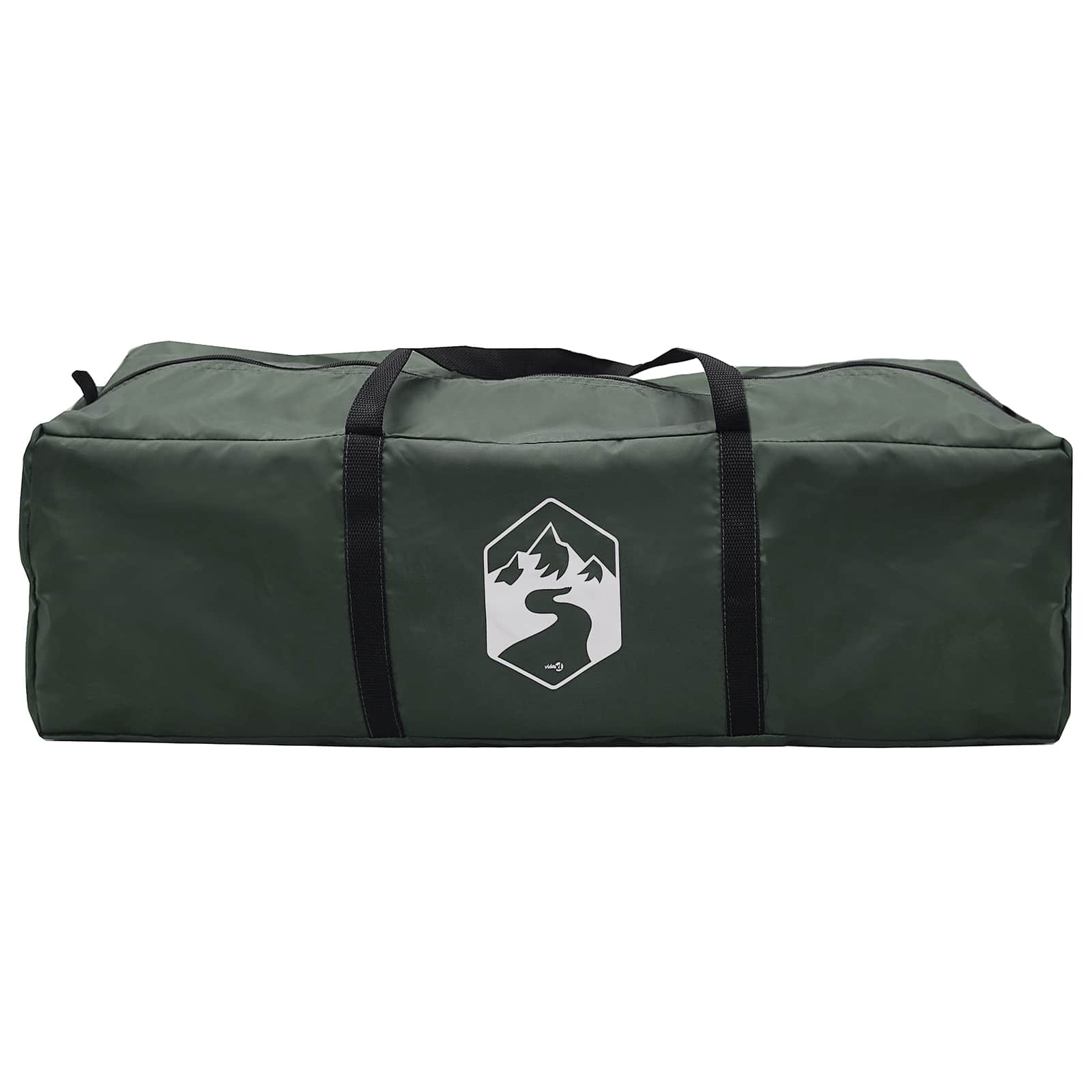vidaXL Namiot domek Zielony wojskowy 400 x 210 x 180 cm Poliester