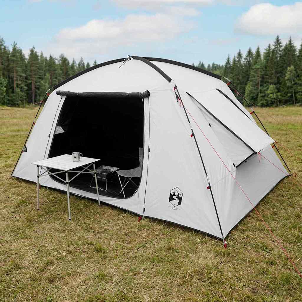 vidaXL Namiot domek Biały Blackout 400 x 210 x 180 cm Poliester