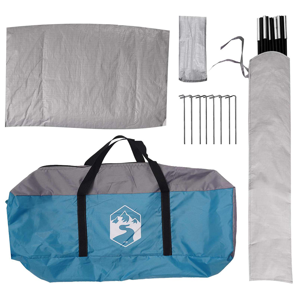 vidaXL Namiot samochodowy z dachem niebieski 239 x 210 x 210 cm
