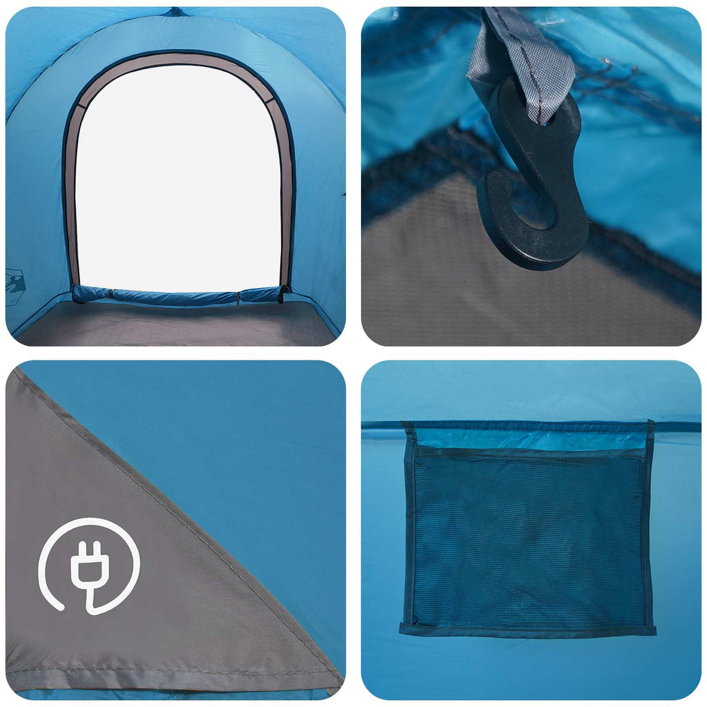vidaXL Namiot samochodowy z dachem niebieski 200 x 170 x 170 cm