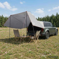 vidaXL Namiot samochodowy z dachem Szary i pomarańczowy 350 x 250 cm