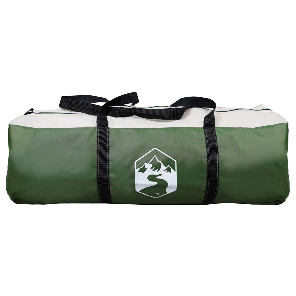 vidaXL Wodoodporny tarp do campingu zielony 550 x 400 x 230 cm