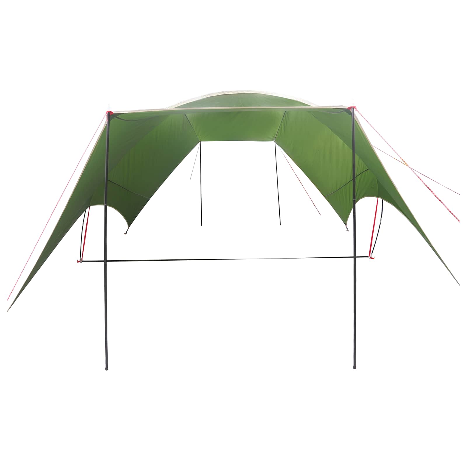 vidaXL Wodoodporny tarp do campingu zielony 550 x 400 x 230 cm