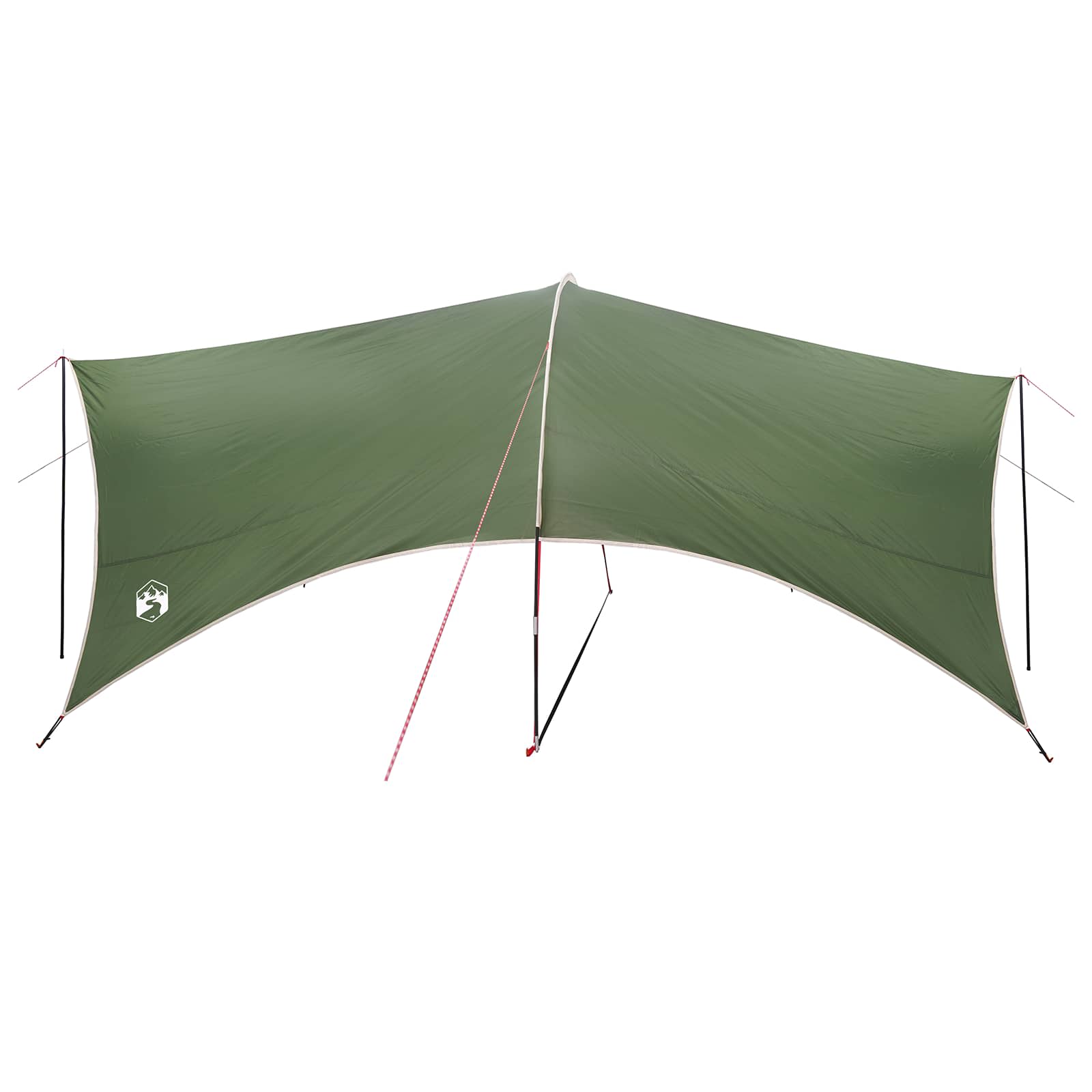 vidaXL Wodoodporny tarp do campingu zielony 550 x 400 x 230 cm