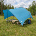vidaXL Wodoodporny tarp do campingu niebieski 550 x 400 x 230 cm