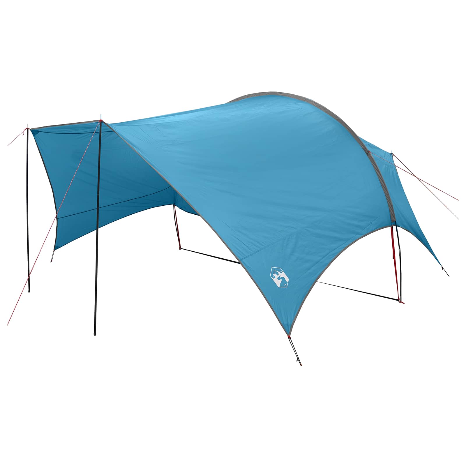 vidaXL Wodoodporny tarp do campingu niebieski 550 x 400 x 230 cm