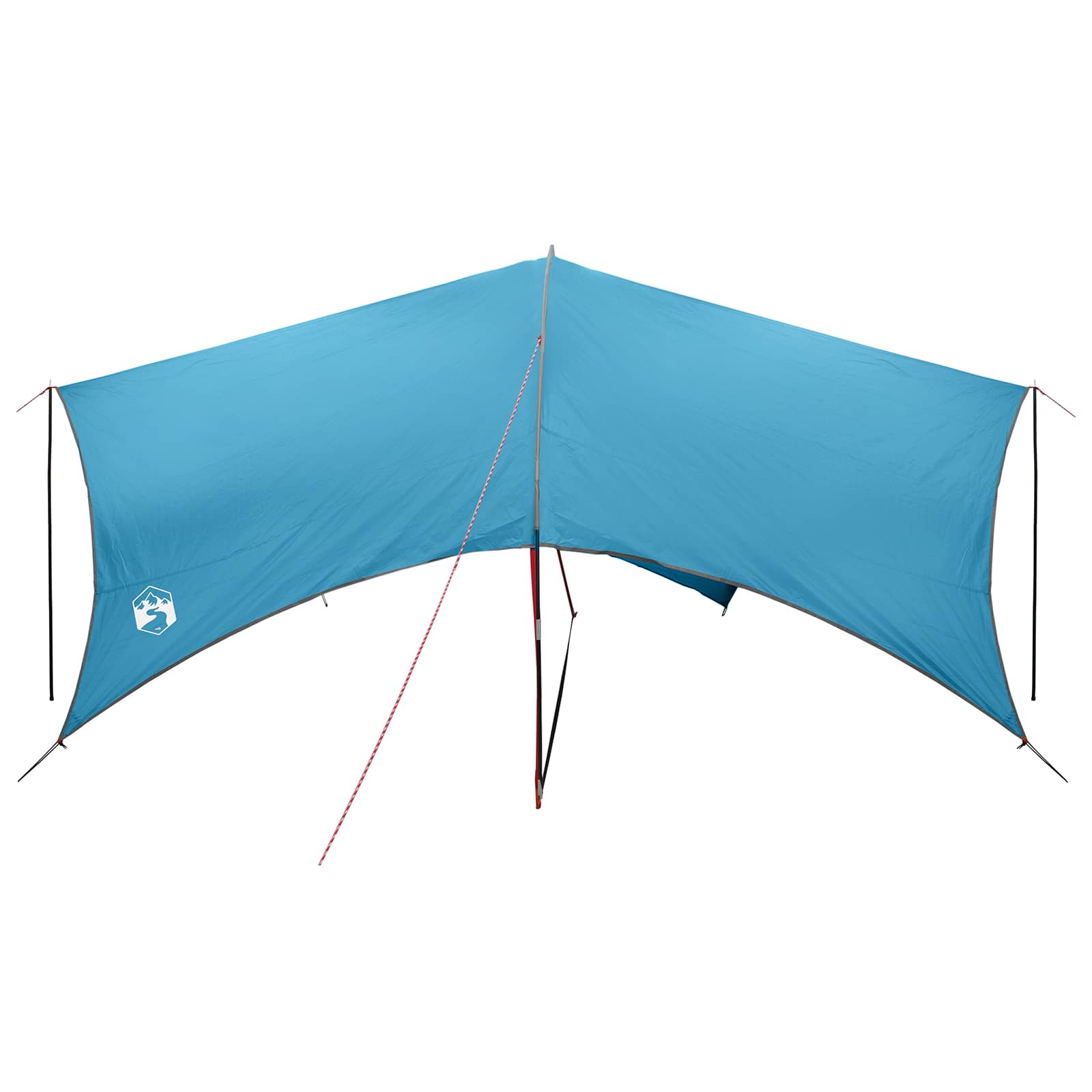 vidaXL Wodoodporny tarp do campingu niebieski 550 x 400 x 230 cm