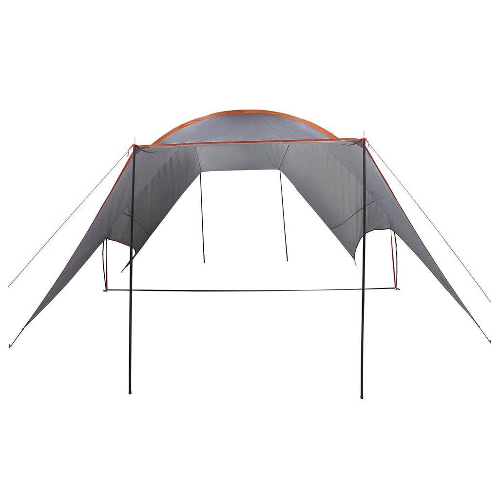 vidaXL Wodoodporny tarp do campingu Szary i pomarańczowy