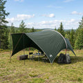 vidaXL Wodoodporny tarp do campingu Zielony wojskowy