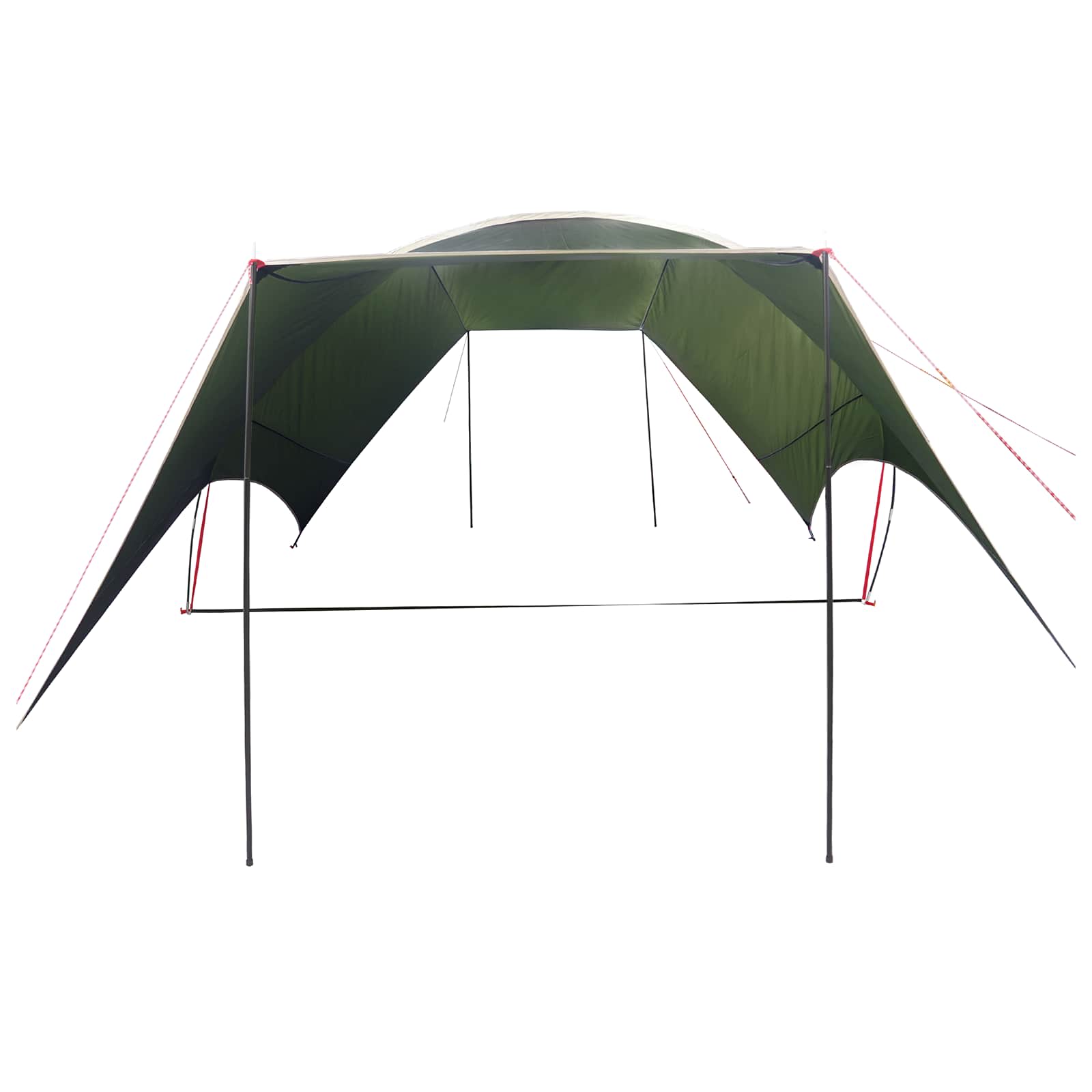 vidaXL Wodoodporny tarp do campingu Zielony wojskowy