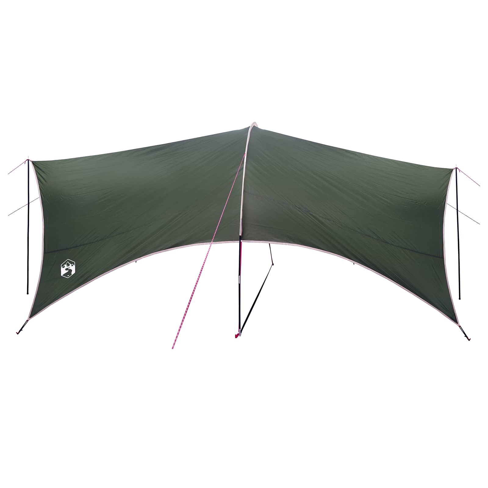 vidaXL Wodoodporny tarp do campingu Zielony wojskowy