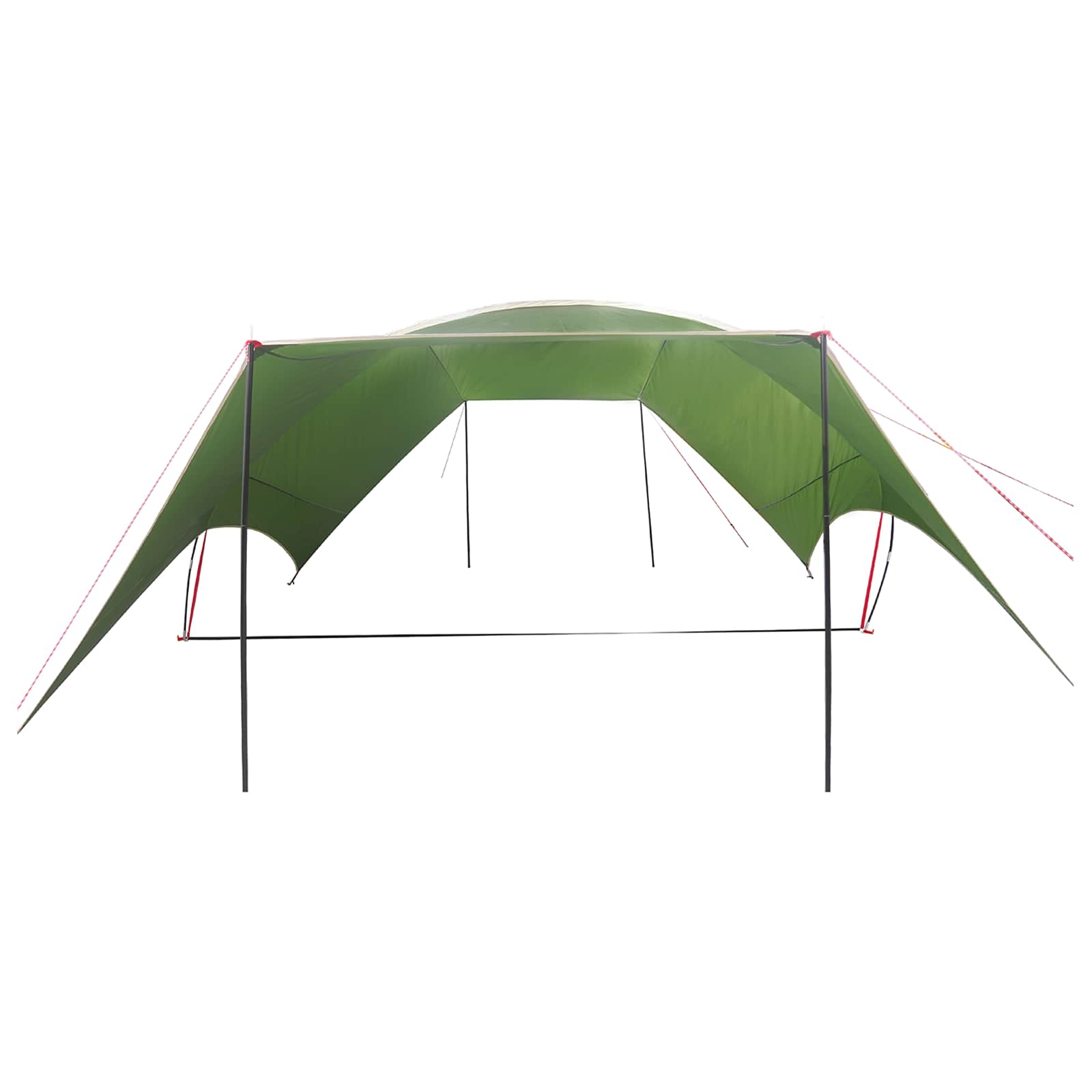 vidaXL Wodoodporny tarp do campingu zielony 690 x 580 x 255 cm