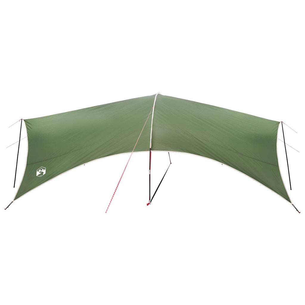 vidaXL Wodoodporny tarp do campingu zielony 690 x 580 x 255 cm