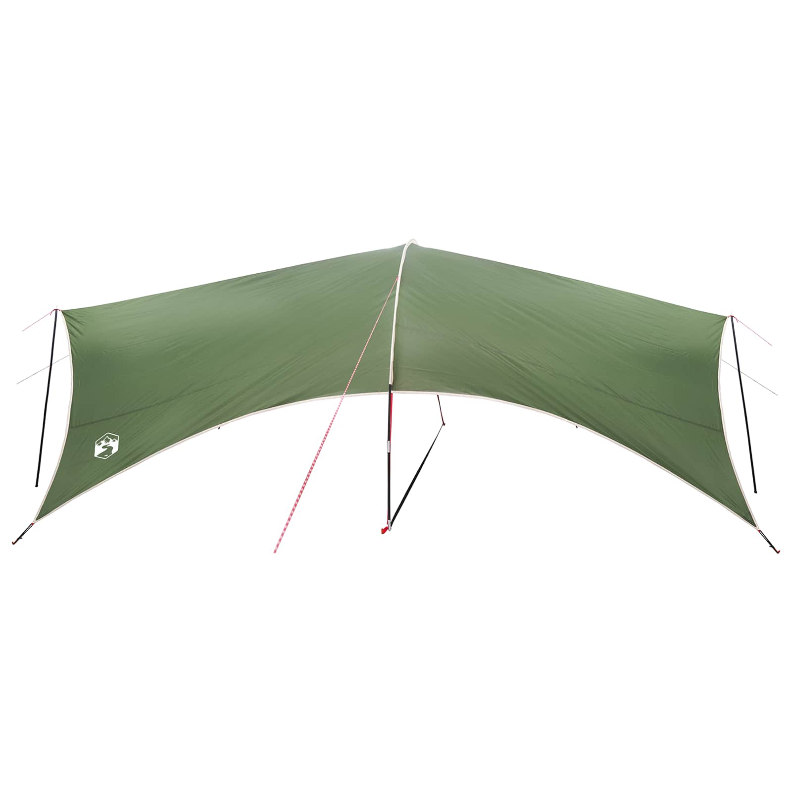vidaXL Wodoodporny tarp do campingu zielony 690 x 580 x 255 cm