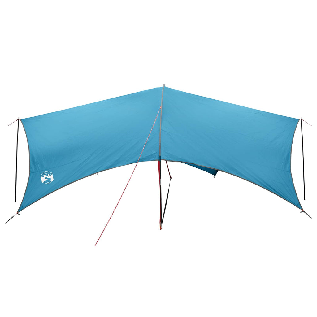 vidaXL Wodoodporny tarp do campingu niebieski 695 x 580 x 200 cm