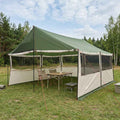 vidaXL Namiot rodzinny zielony 450 x 400 x 265 cm Poliester i Stal