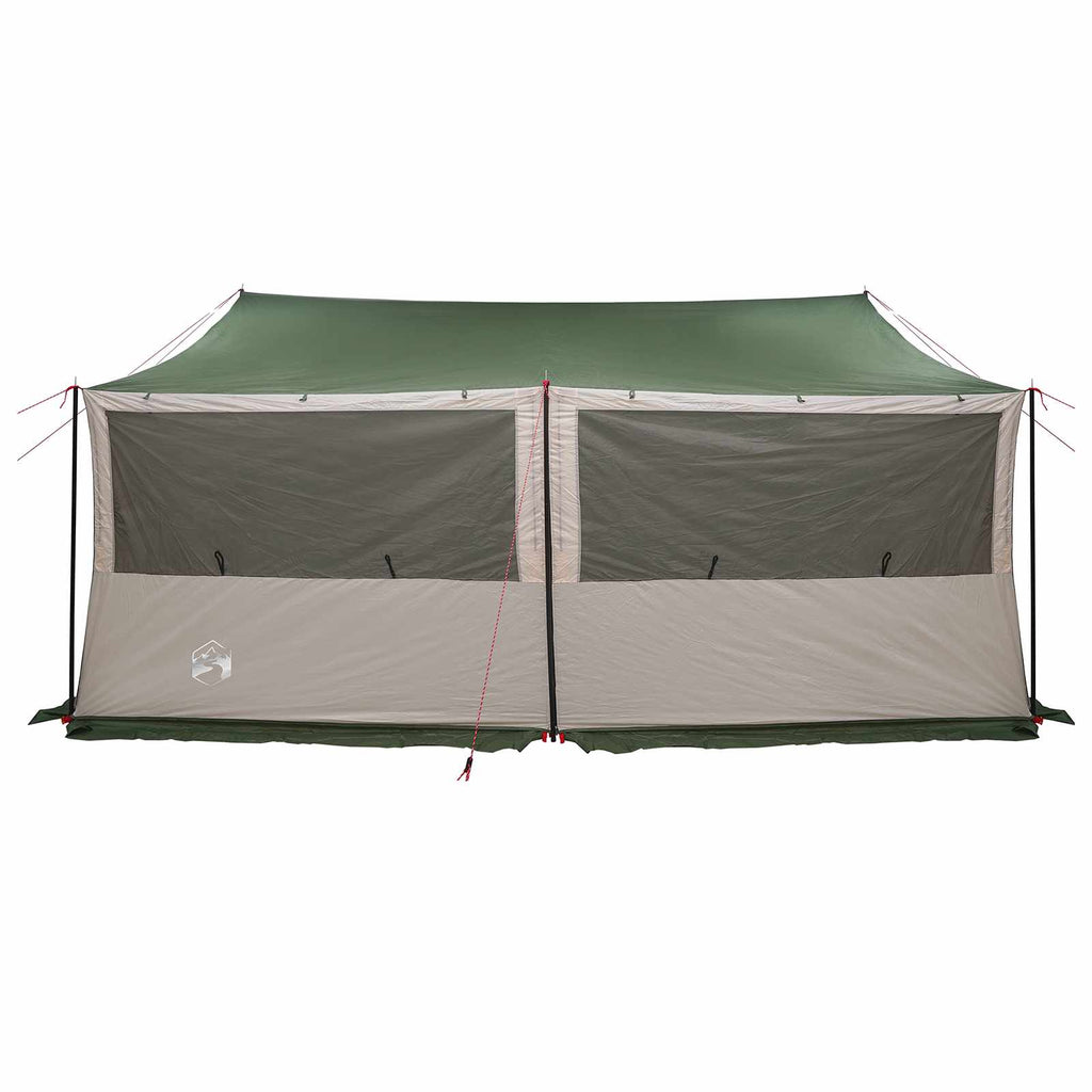 vidaXL Namiot rodzinny zielony 450 x 400 x 265 cm Poliester i Stal
