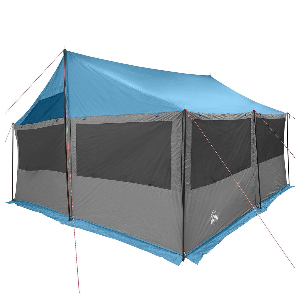 vidaXL Namiot rodzinny niebieski 450 x 400 x 265 cm Poliester i Stal
