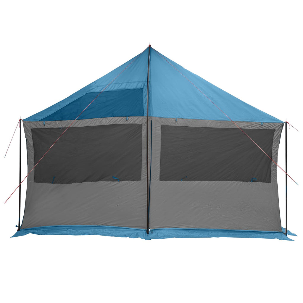 vidaXL Namiot rodzinny niebieski 450 x 400 x 265 cm Poliester i Stal
