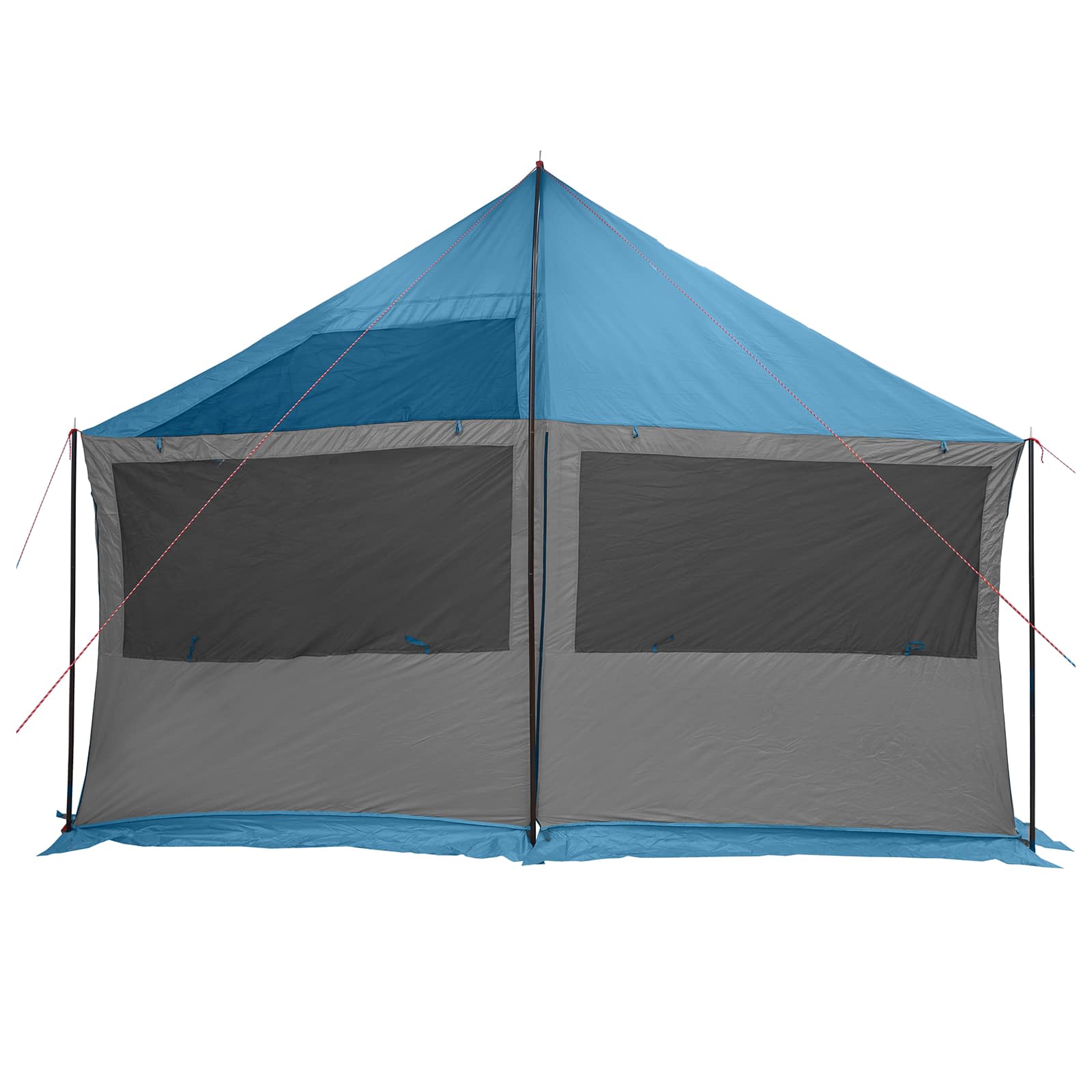 vidaXL Namiot rodzinny niebieski 450 x 400 x 265 cm Poliester i Stal