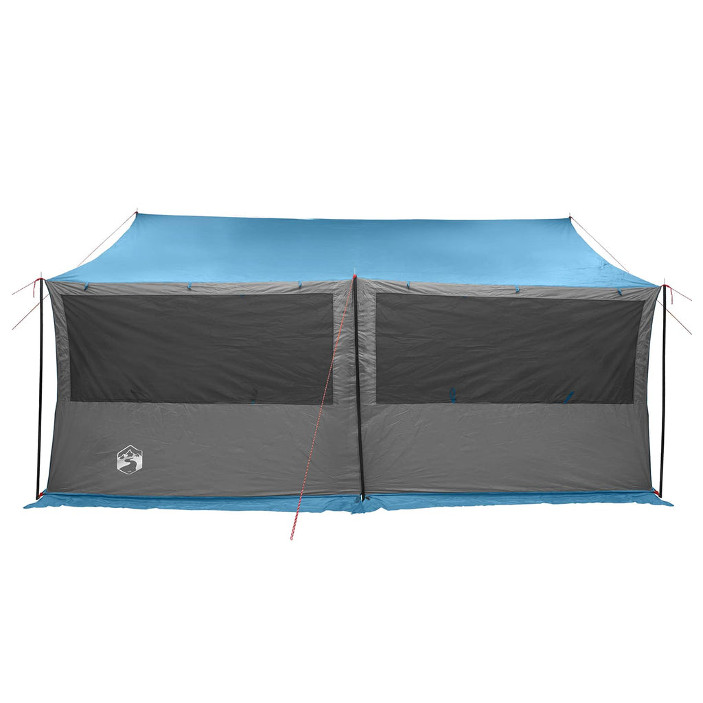 vidaXL Namiot rodzinny niebieski 450 x 400 x 265 cm Poliester i Stal