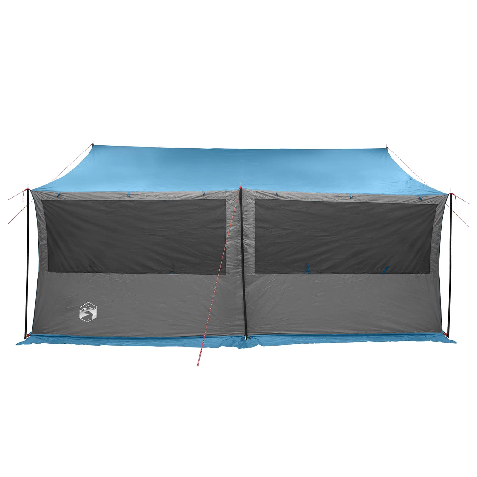 vidaXL Namiot rodzinny niebieski 450 x 400 x 265 cm Poliester i Stal
