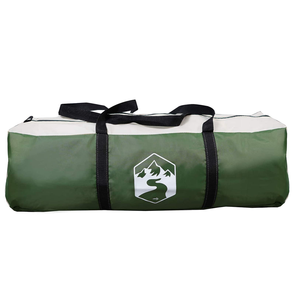 vidaXL Namiot rodzinny zielony 600 x 400 x 268 cm Poliester i Stal
