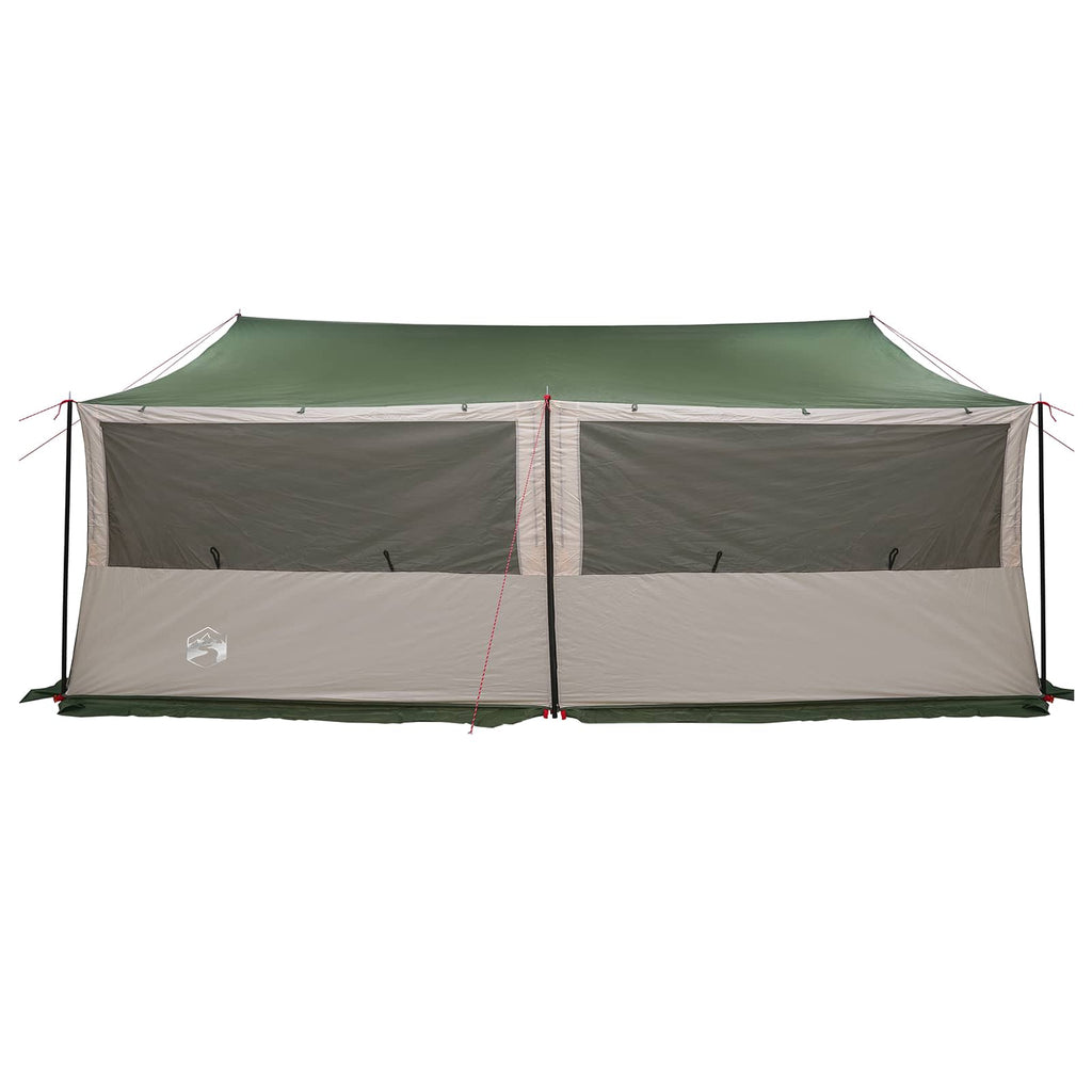 vidaXL Namiot rodzinny zielony 600 x 400 x 268 cm Poliester i Stal