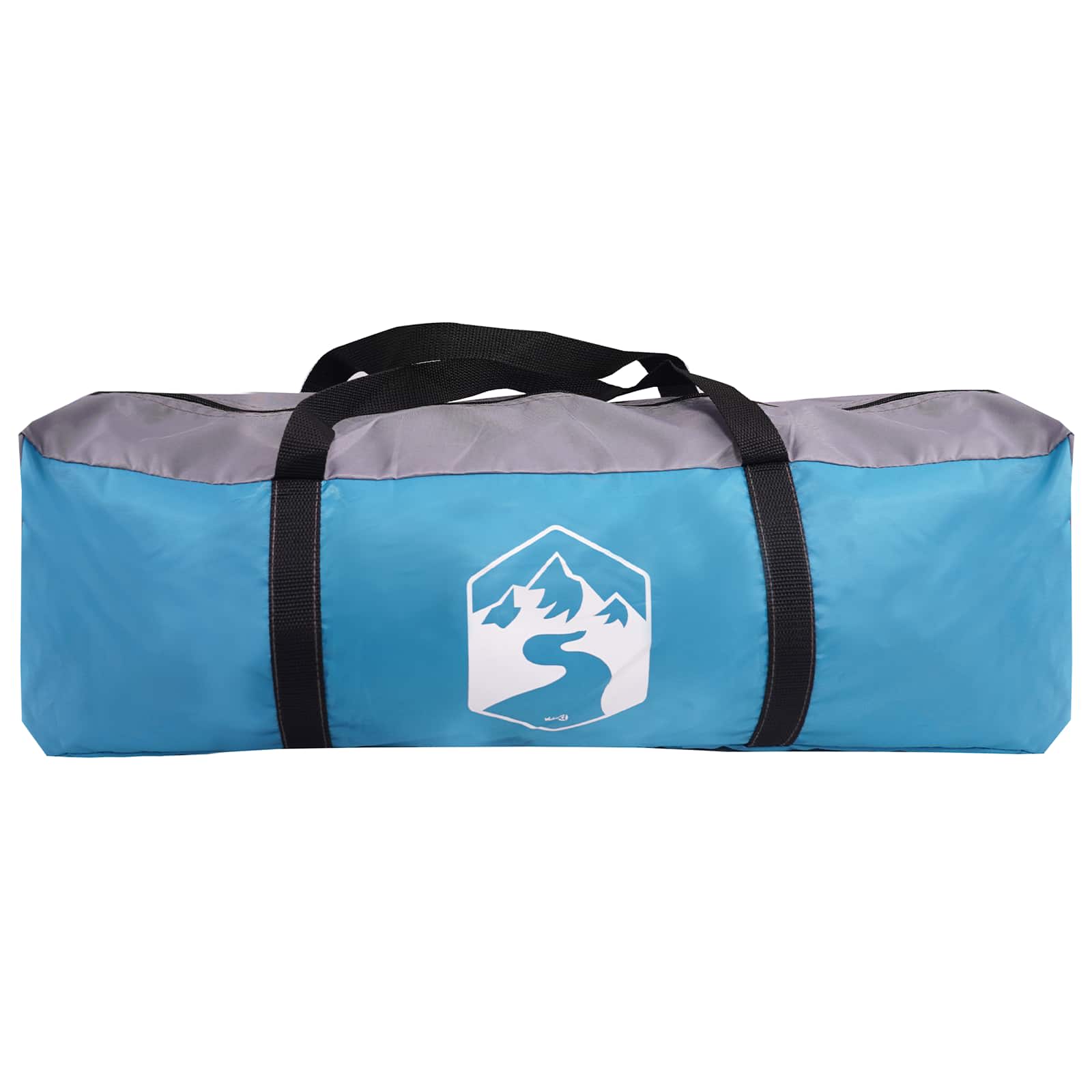 vidaXL Namiot rodzinny niebieski 600 x 400 x 268 cm Poliester i Stal