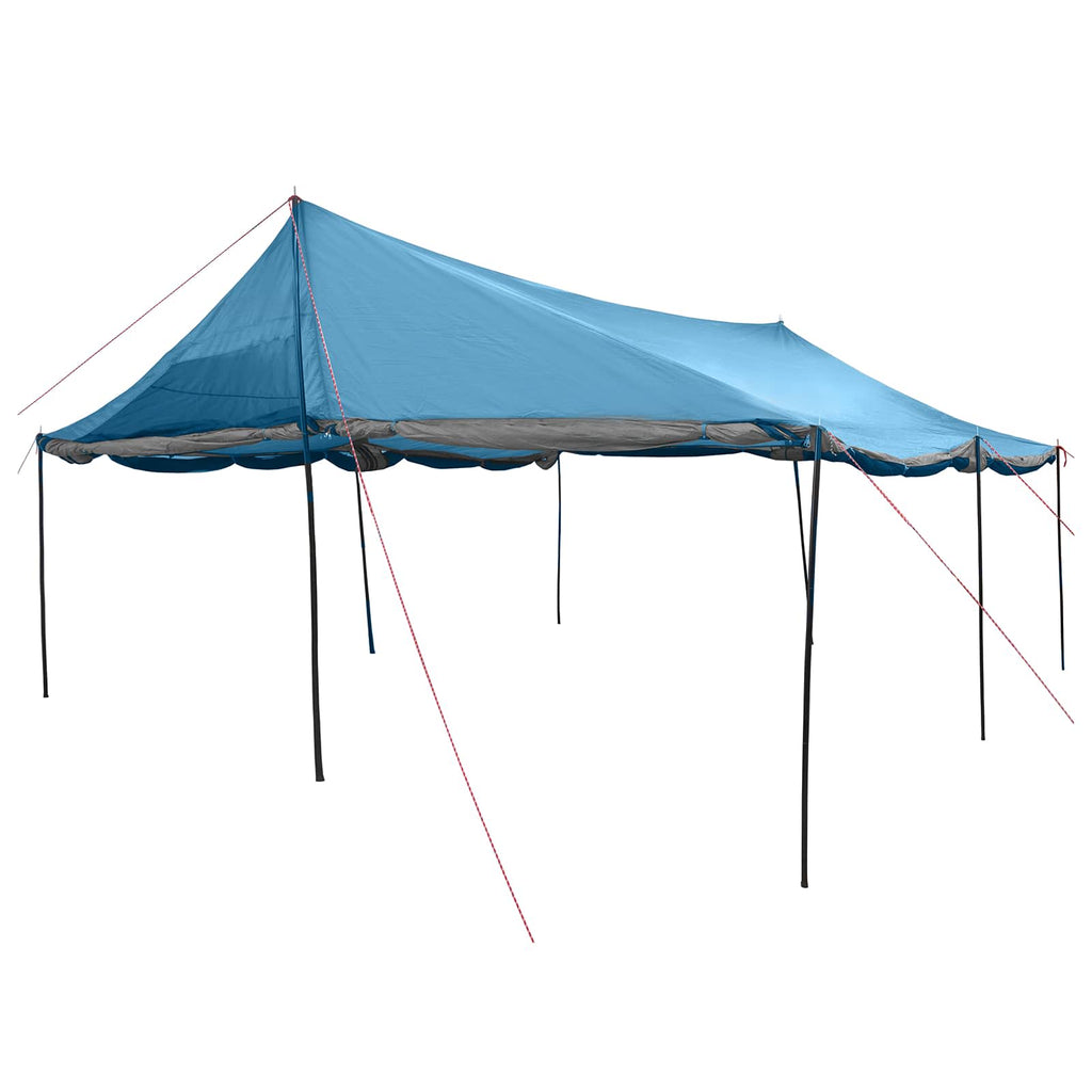 vidaXL Namiot rodzinny niebieski 600 x 400 x 268 cm Poliester i Stal