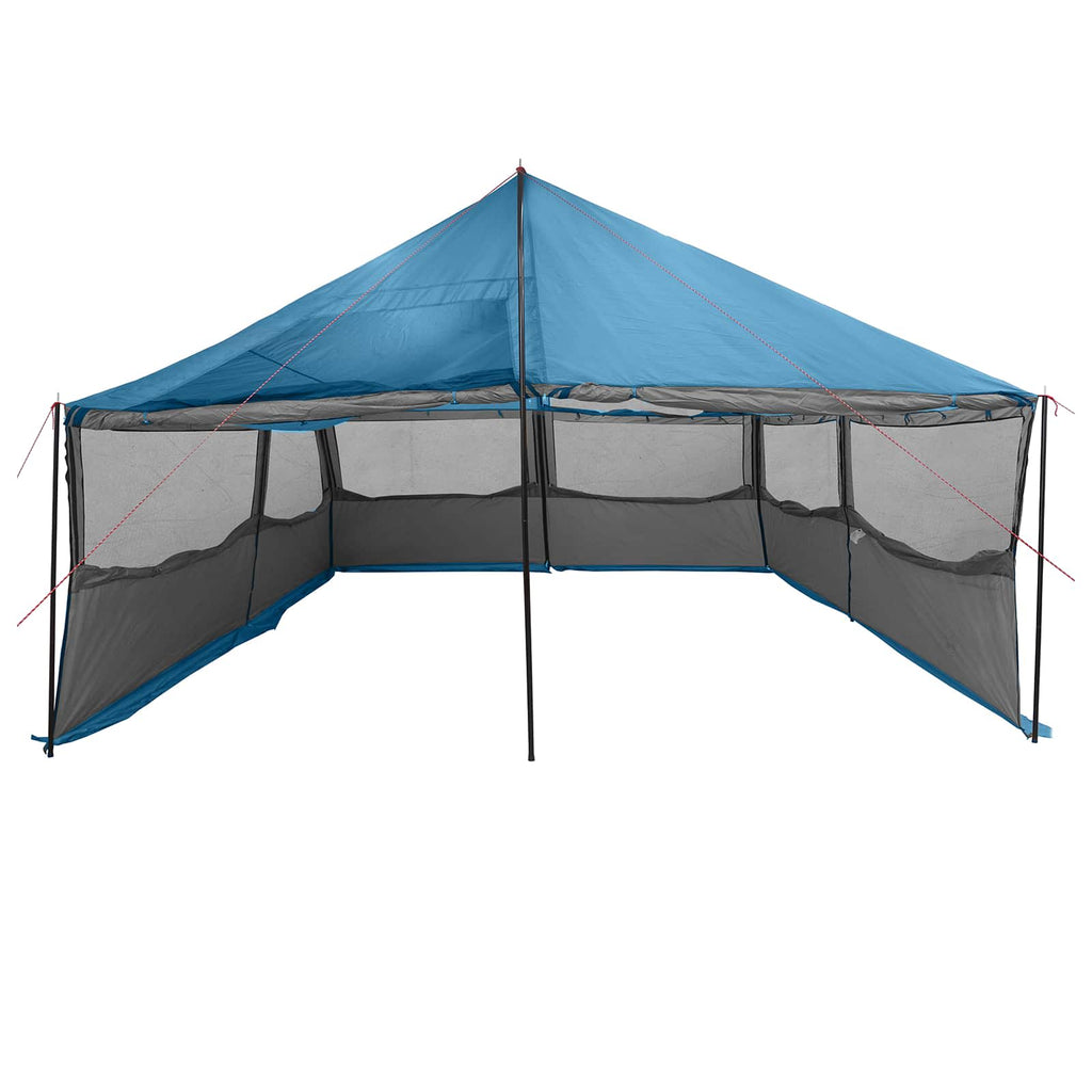 vidaXL Namiot rodzinny niebieski 600 x 400 x 268 cm Poliester i Stal