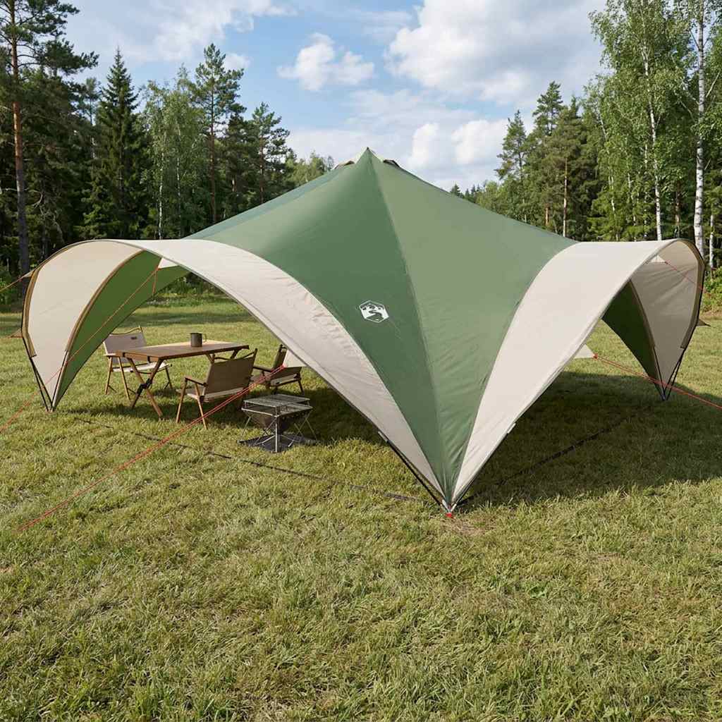 vidaXL Namiot Imprezowy zielony 600 x 600 x 400 cm Poliester i Stal