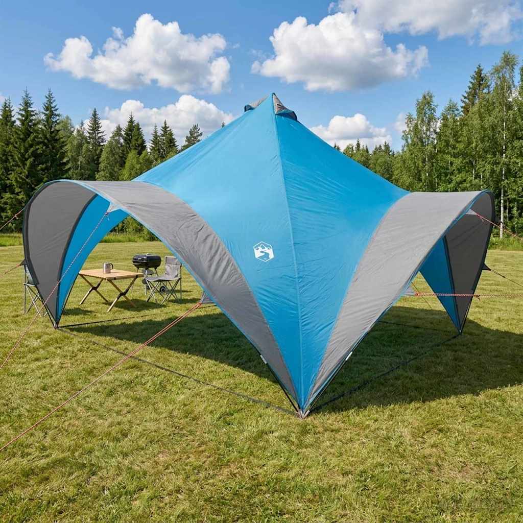 vidaXL Namiot Imprezowy niebieski 400 x 400 x 320 cm Poliester i Stal