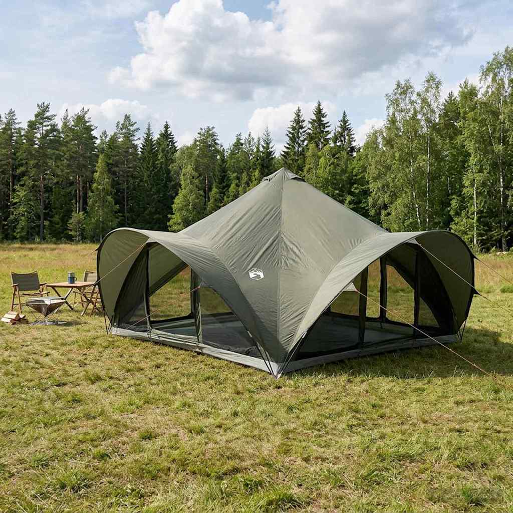 vidaXL Namiot Tipi Zielony wojskowy 18-osobowy Poliester i Stal