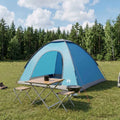 vidaXL Namiot campingowy z dachem niebieski 275 x 215 x 125 cm