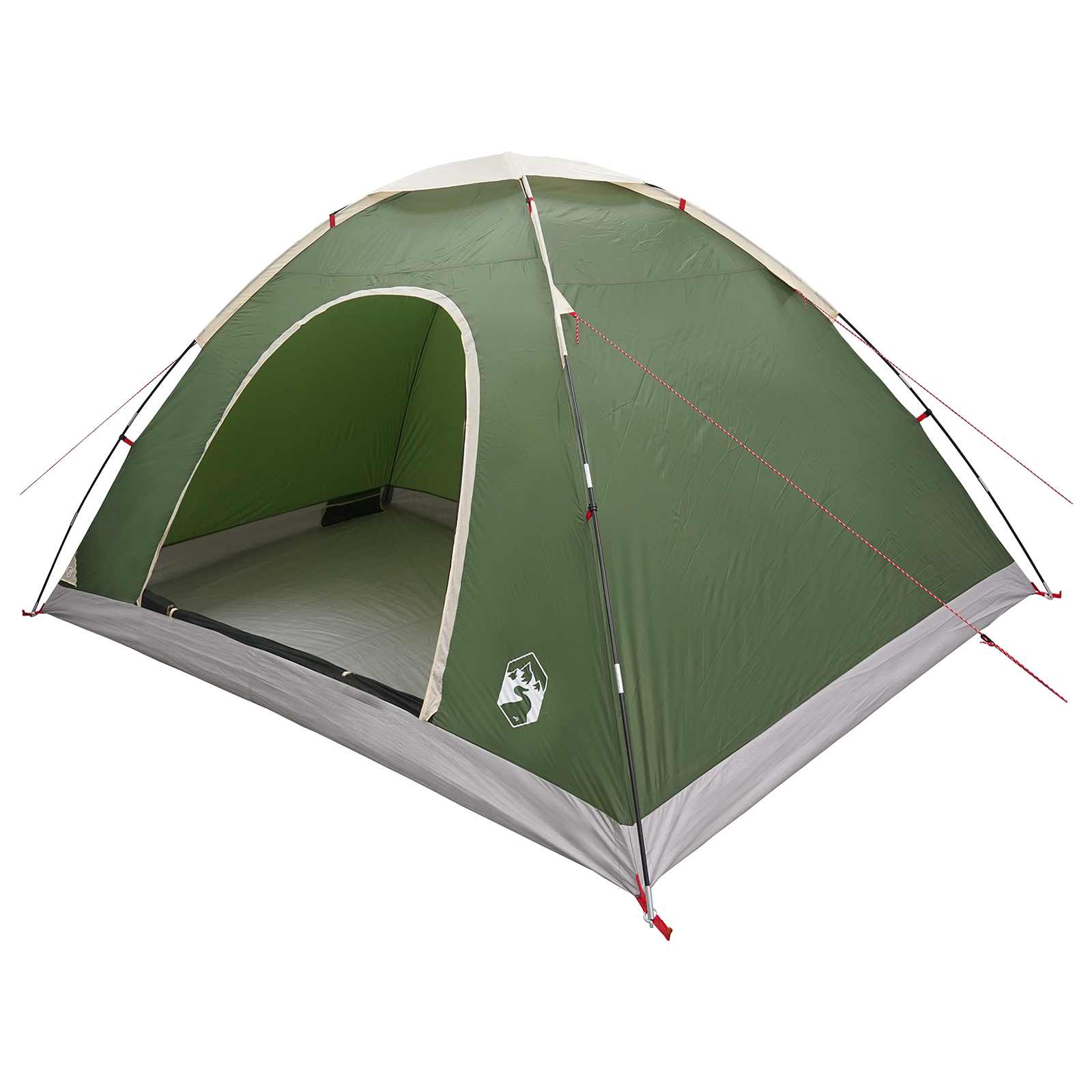vidaXL Namiot campingowy z dachem zielony 335 x 275 x 180 cm