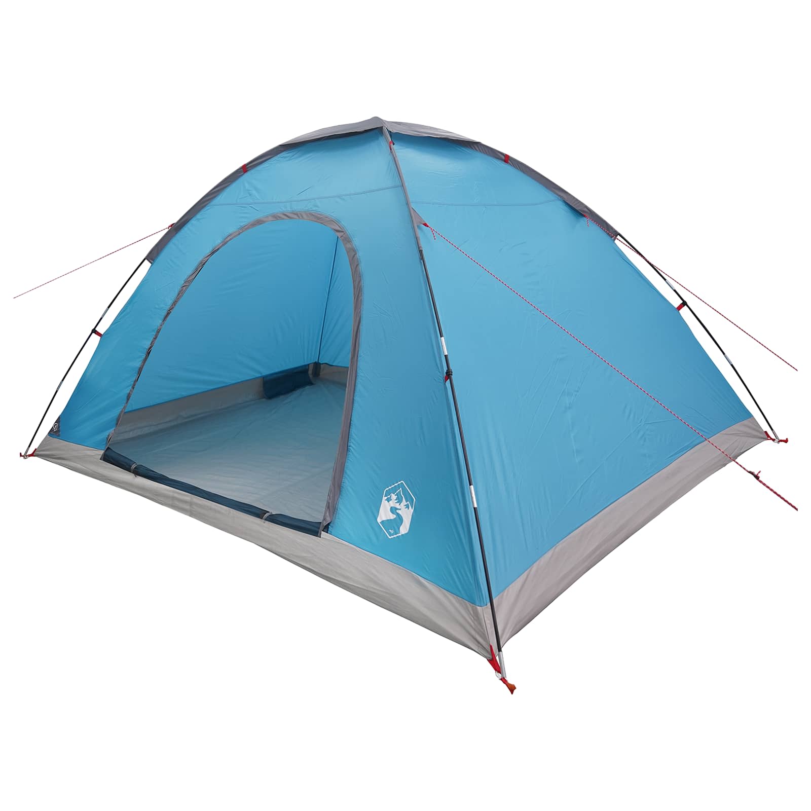 vidaXL Namiot campingowy z dachem niebieski 335 x 275 x 180 cm