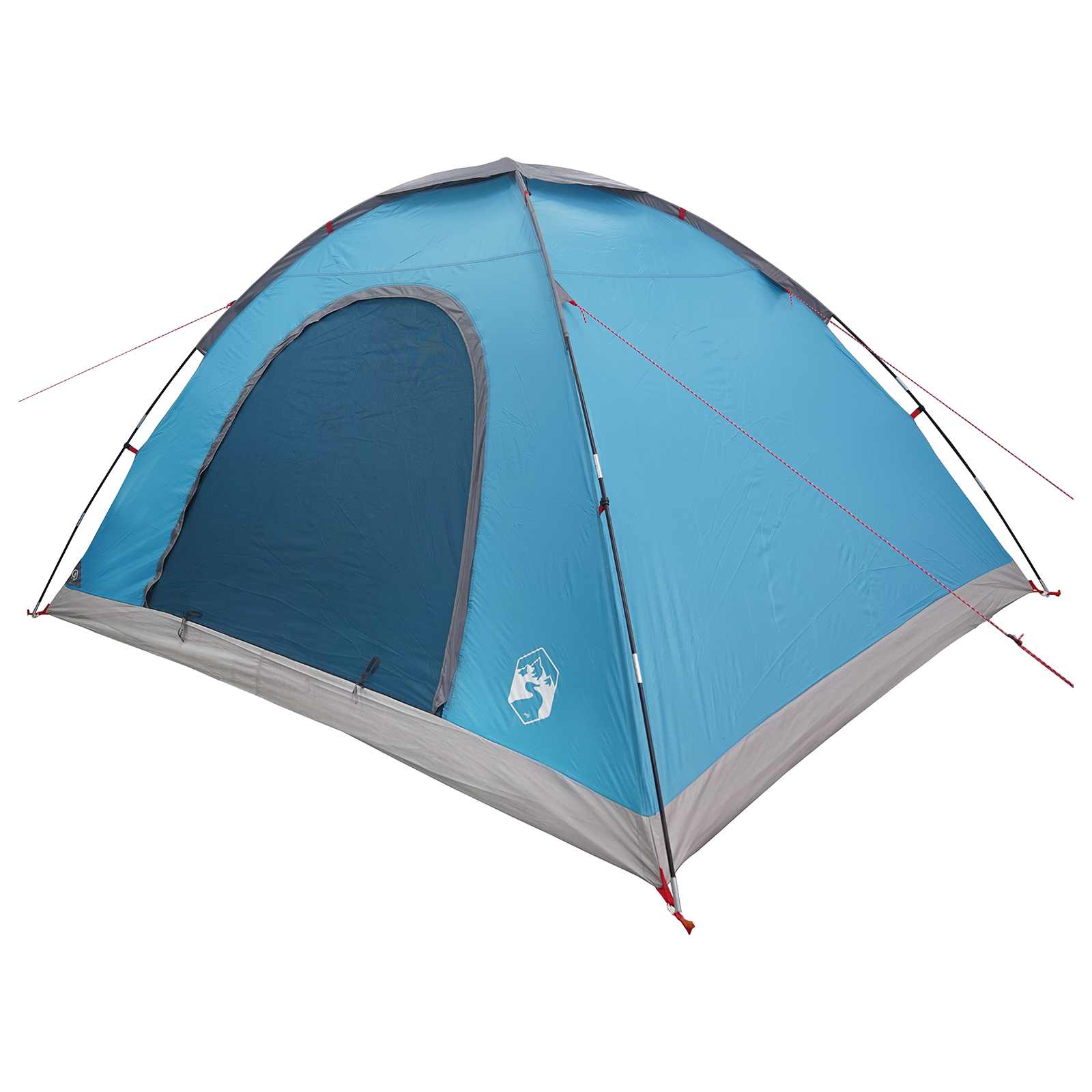 vidaXL Namiot campingowy z dachem niebieski 335 x 275 x 180 cm