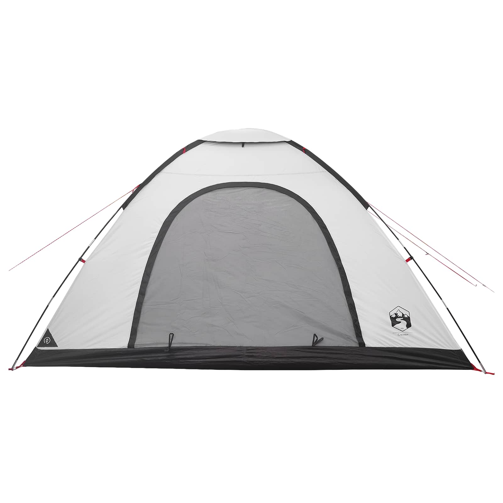 vidaXL Namiot campingowy z dachem Biały Blackout 335 x 275 x 180 cm