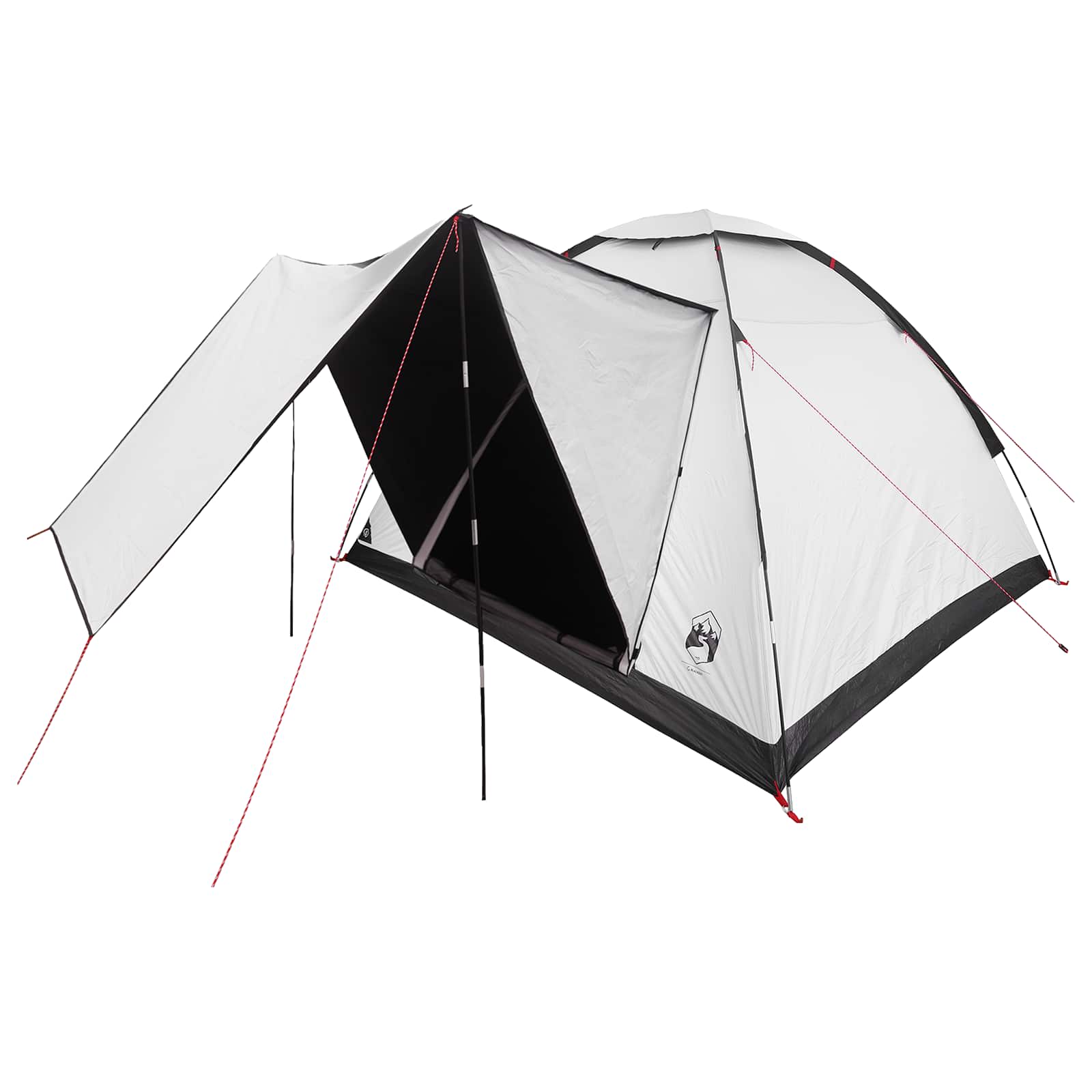 vidaXL Namiot campingowy z dachem Biały Blackout 275 x 215 x 125 cm