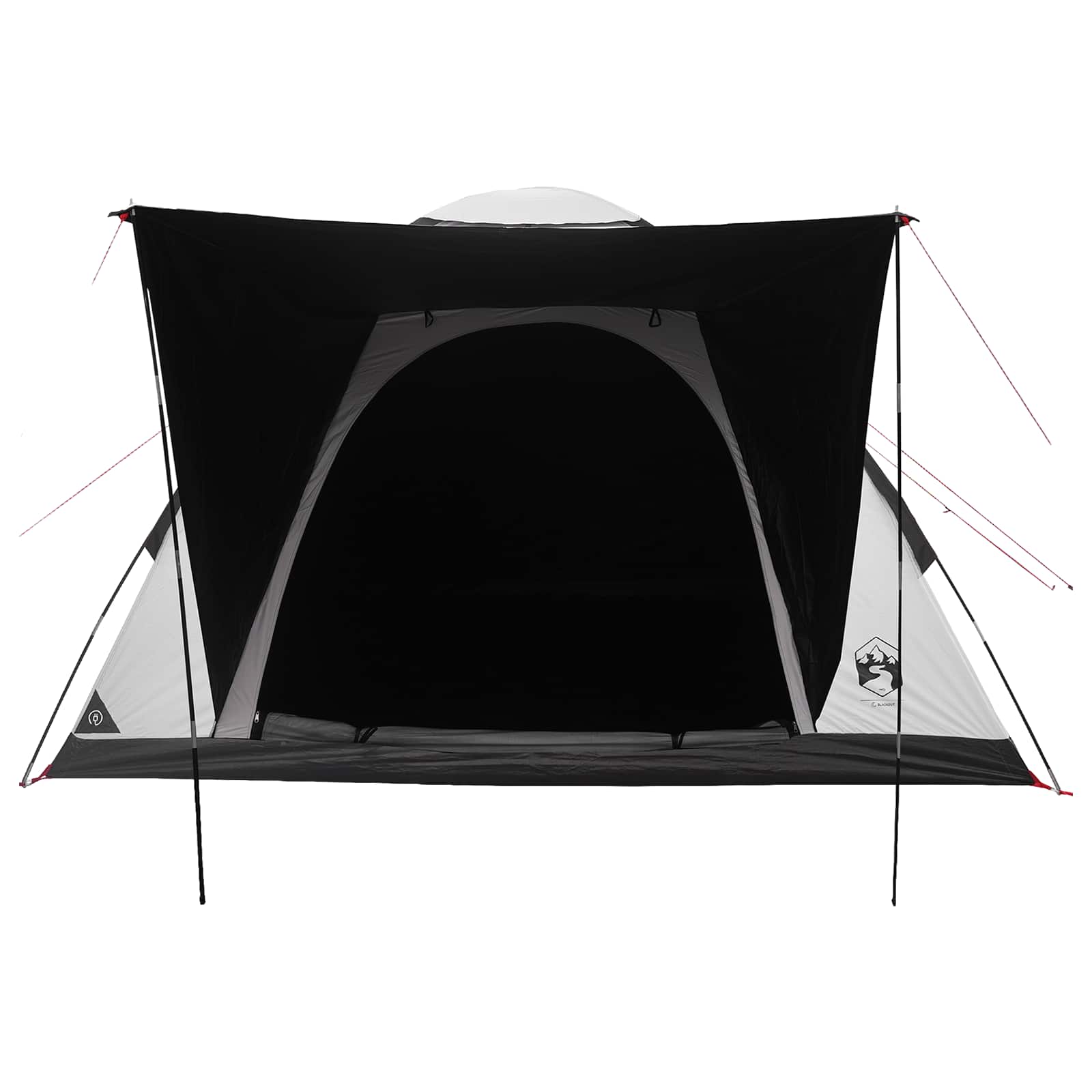 vidaXL Namiot campingowy z dachem Biały Blackout 275 x 215 x 125 cm