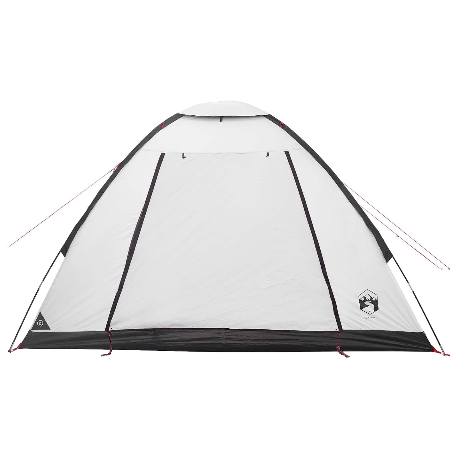 vidaXL Namiot campingowy z dachem Biały Blackout 275 x 215 x 125 cm