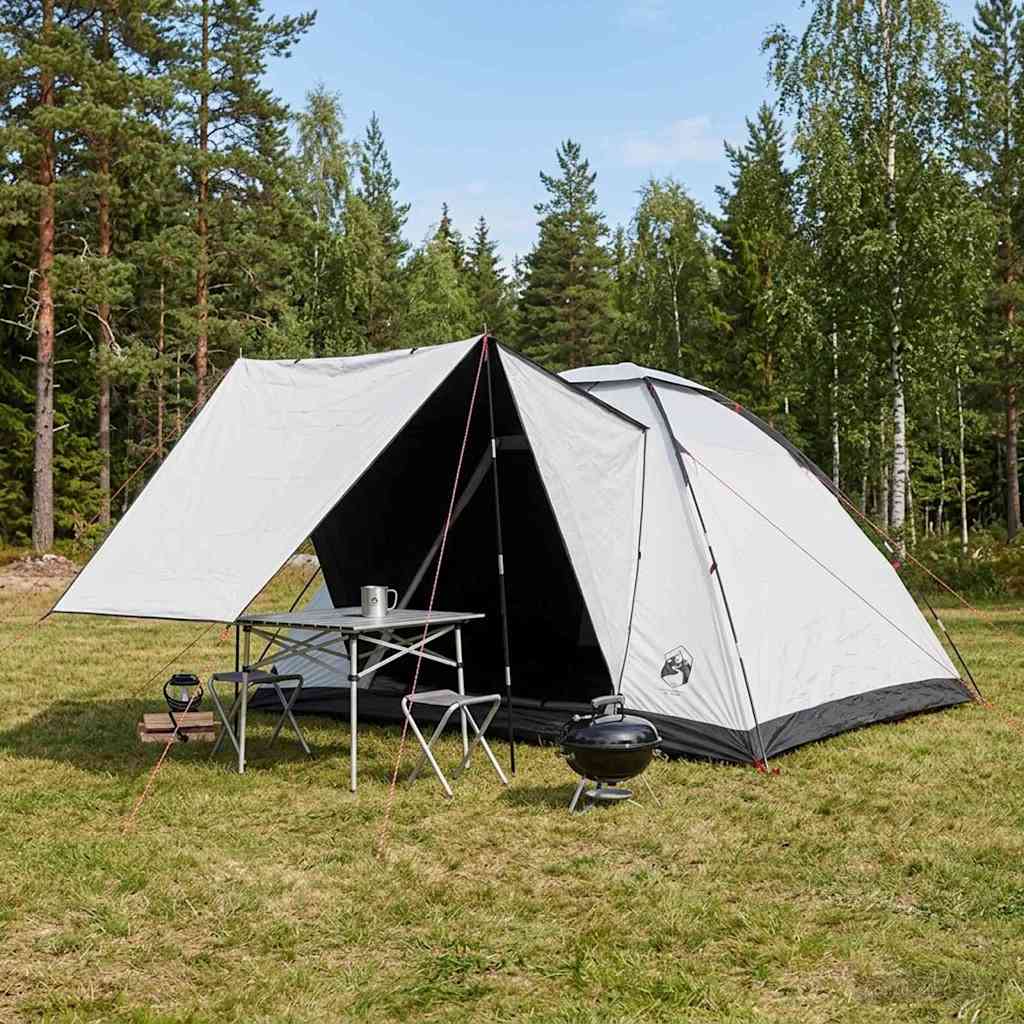 vidaXL Namiot campingowy z dachem Biały Blackout 335 x 275 x 180 cm